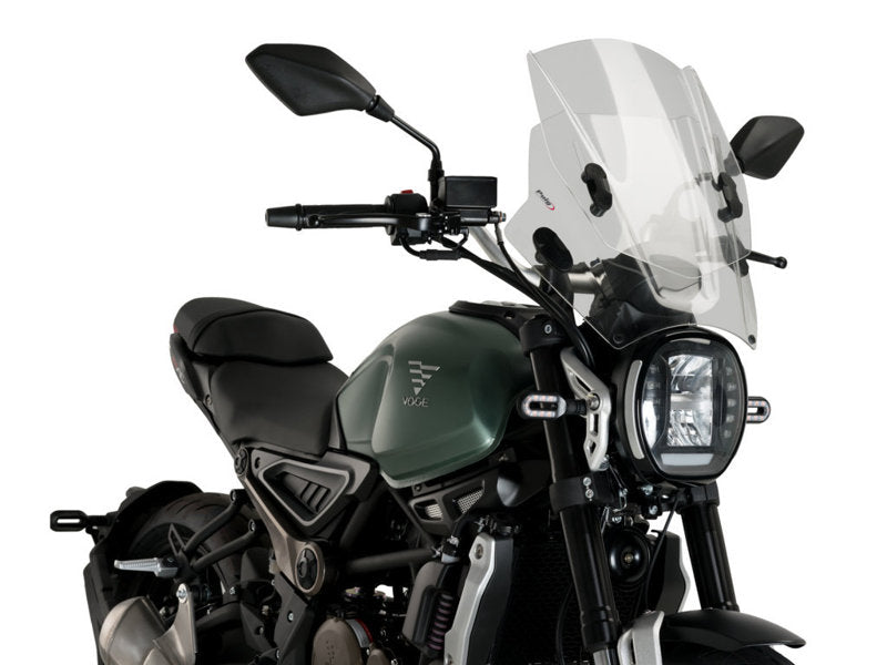 Puig Adjustable Twin Screen In Clear for BMW R Nine T Urban G/S (21-24)