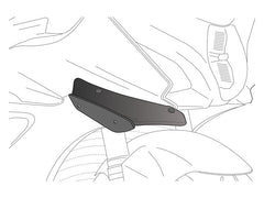Puig Sport Downforce Spoilers In Black for Aprilia RSV4 RR (15-20)