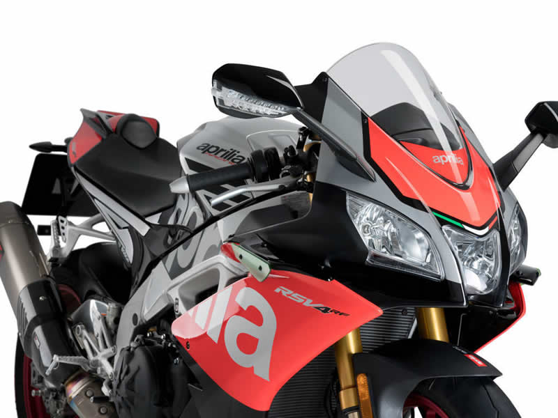 Puig Sport Downforce Spoilers In Black for Aprilia RSV4 RF (17-18)