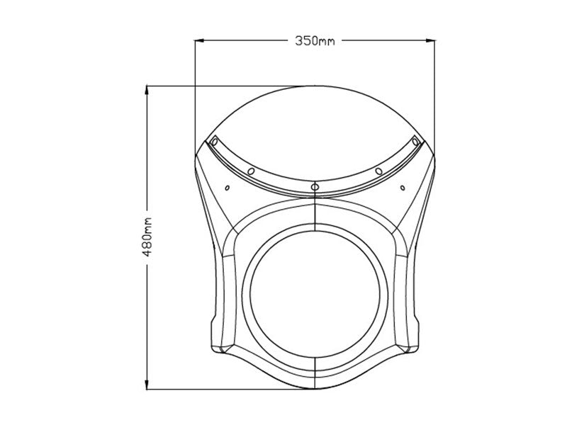 Puig Retrovision Screen In Clear for Honda CB650 R Neo Sports Cafe (19-23)