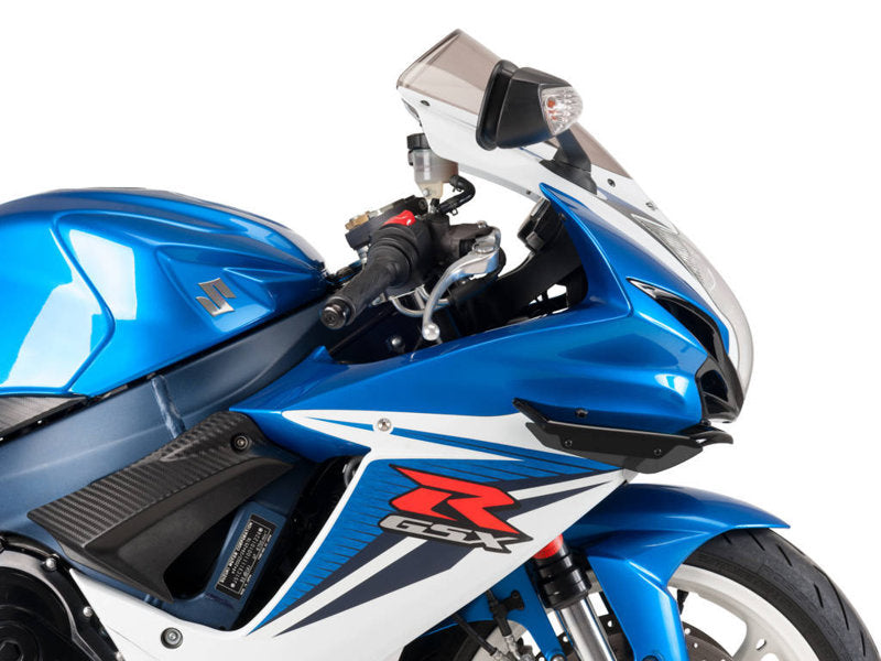 Puig Sport Downforce Spoilers In Black for Suzuki GSX R 750 (11-16)