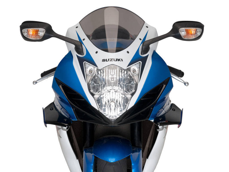 Puig Sport Downforce Spoilers In Black for Suzuki GSX R 600 (11-16)