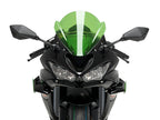 Puig Sport Downforce Spoilers In Black for Kawasaki ZX-6R 636 (18-23)