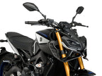 Puig Naked Front Downforce Spoilers In Matt Black for Yamaha MT-09 SP (18-20)