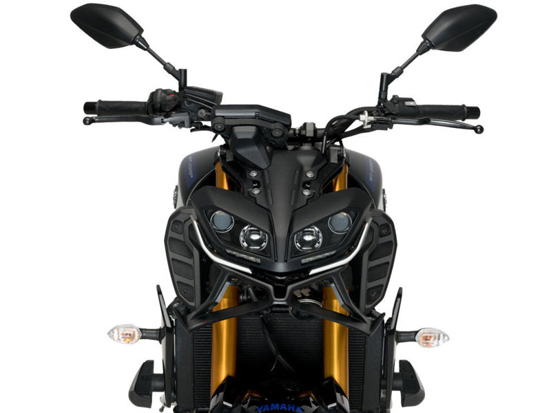 Puig Naked Front Downforce Spoilers In Matt Black for Yamaha MT-09 SP (18-20)