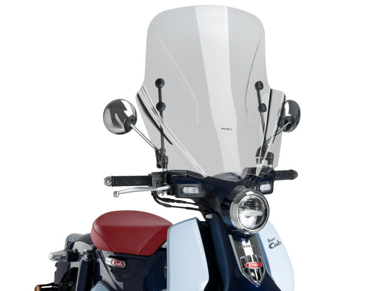 Puig TX Screen In Clear for Honda Super Cub C125i (18-23)