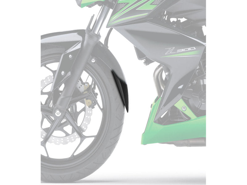 Puig Front Mudguard Extender In Black for Kawasaki Z300 (15-17)