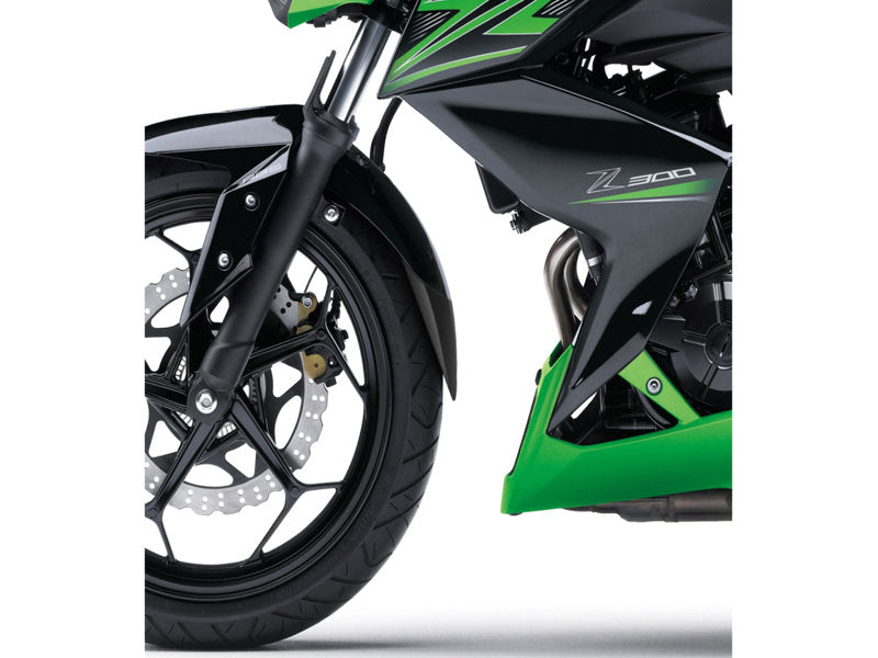 Puig Front Mudguard Extender In Black for Kawasaki Z300 (15-17)