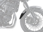 Puig Front Mudguard Extender In Black for Kawasaki Z900 RS Cafe (18-20)