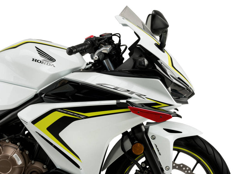Puig Sport Downforce Spoilers In Black for Honda CBR500 R (19-23)