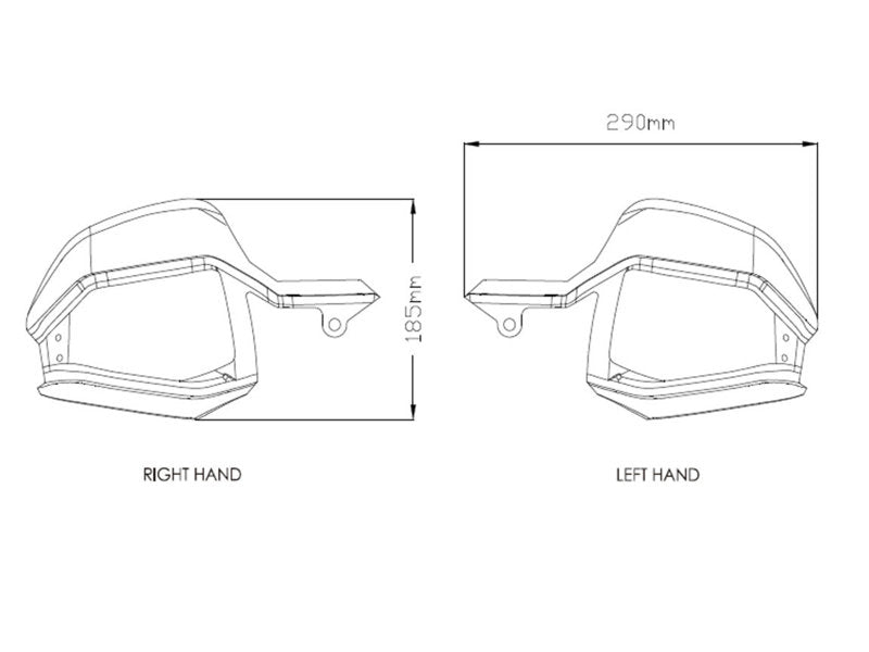Puig Handguard Extensions In Clear for Honda X-ADV (17-20)