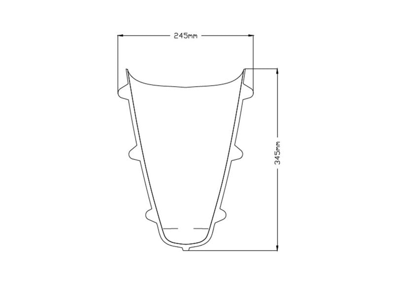 Puig R-Racer Screen In Clear for Honda CBR1000 RR Fireblade (17-19)