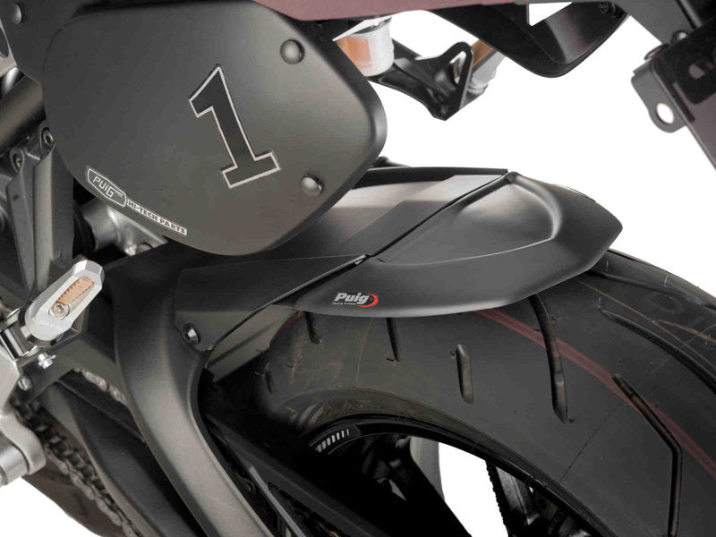 Puig Rear Mudguard Extender In Matt Black for Kawasaki VERSYS 1000 S (22-24)