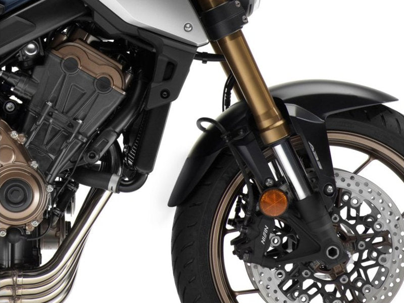 Puig Front Mudguard Extender In Black for Honda CB650 R Neo Sports Cafe (19-23)