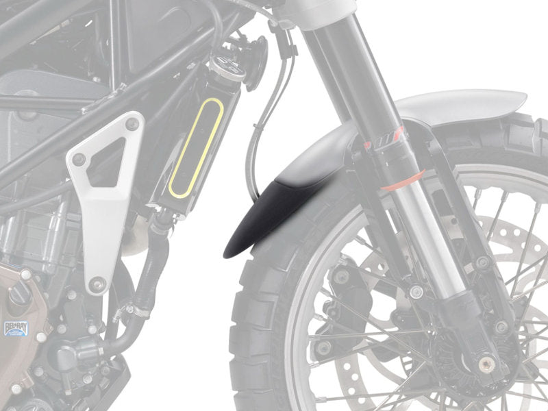 Puig Front Mudguard Extender In Black for Husqvarna Svartpilen 125 (21-25)