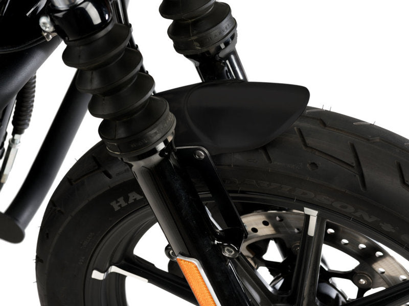 Puig Aluminium Front Mudguard In Black for Harley Davidson Sportster 883 Iron XL883N (09-12)