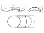 Puig Aluminium Front Mudguard In Black for Harley Davidson Sportster 883 Iron XL883N (09-12)