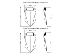 Puig Touring Screen With Extender In Clear for Yamaha Tracer 9 GT (21-24)