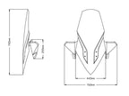 Puig V-Tech Line Touring Screen In Clear for Kymco Xciting S400 (19-25)
