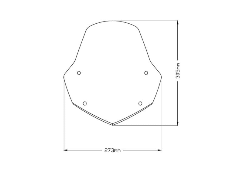 Puig New Generation Sport Screen In Clear for Aprilia Shiver 750 (07-09)