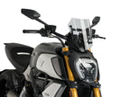 Puig New Generation Adjustable Sport Screen In Clear for Ducati Diavel 1260 Lamborghini (21-23)