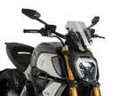 Puig New Generation Adjustable Sport Screen In Clear for Ducati Diavel 1260 (19-23)