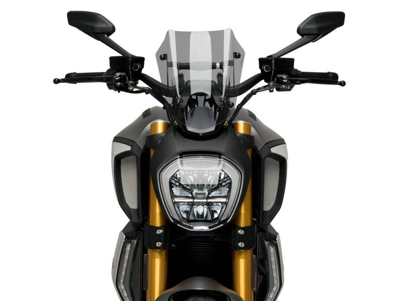 Puig New Generation Adjustable Sport Screen In Clear for Ducati Diavel 1260 (19-23)