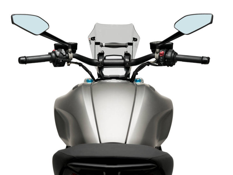 Puig New Generation Adjustable Sport Screen In Clear for Ducati Diavel 1260 S (19-23)