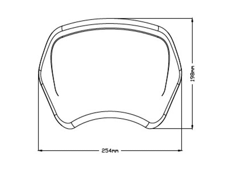 Puig Retro Fly Screen In Matt Black for Yamaha XV 950 (14-20)