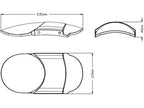 Puig Aluminium Front Mudguard In Black for Kawasaki Vulcan 650 S (15-25)