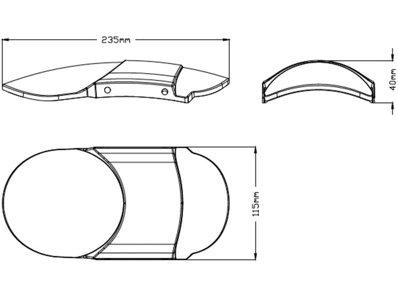 Puig Aluminium Front Mudguard In Black for Kawasaki Vulcan 650 S (15-25)