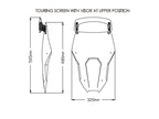 Puig Touring Screen With Extender In Light Smoke for Honda Africa Twin CRF1100L (20-23)