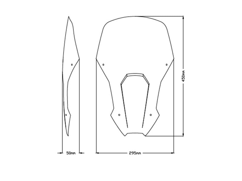 Puig Sport Screen In Clear for Honda Africa Twin CRF1100L (24-25)