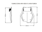 Puig Touring Screen With Extender In Light Smoke for BMW F850 GS (18-23)