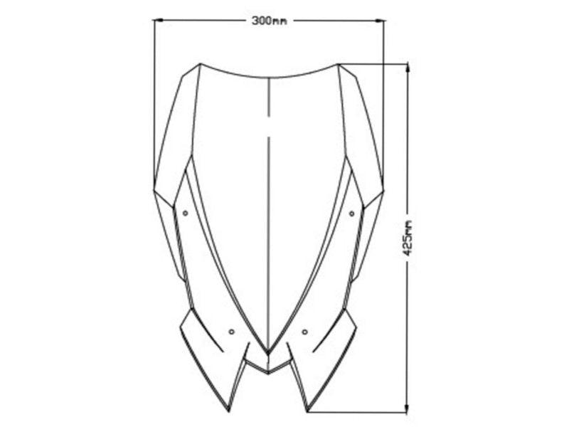 Puig New Generation Touring Screen In Clear for Kawasaki Z900 (20-24)
