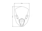 Puig R-Racer Screen In Clear for Kawasaki Ninja 650 (20-25)