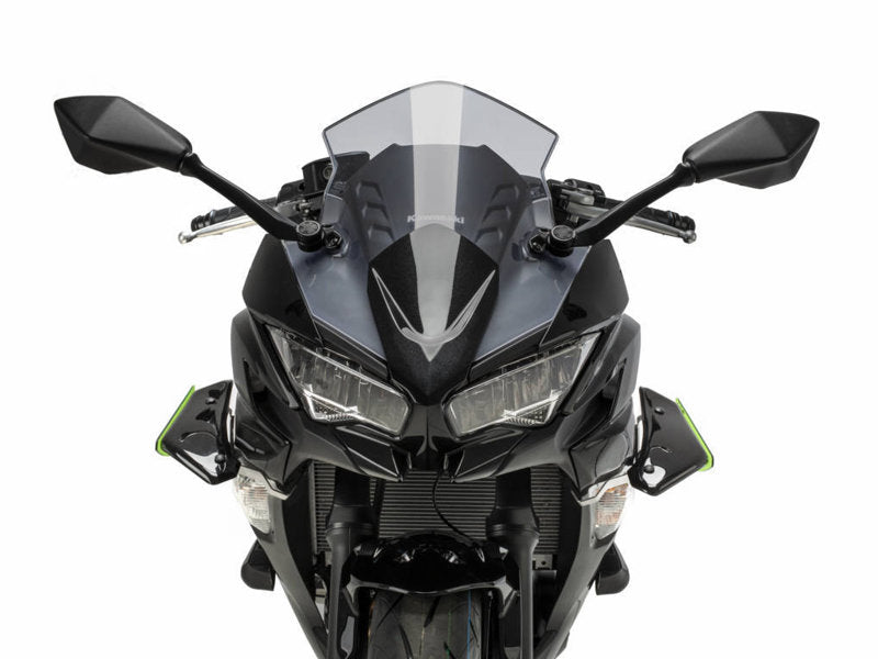 Puig Sport Downforce Spoilers In Black for Kawasaki Ninja 650 (20-25)