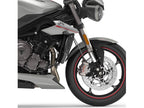 Puig Front Mudguard Extender In Black for Triumph Street Triple 765 R (17-25)
