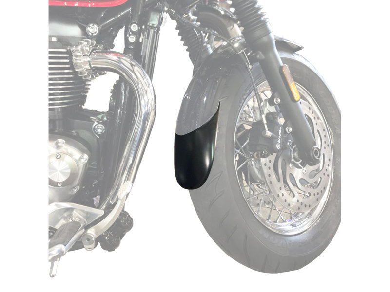 Puig Front Mudguard Extender In Black for Triumph Bonneville Speedmaster (18-25)