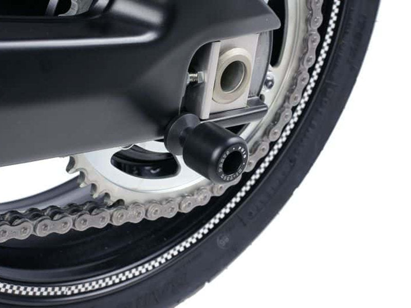 Puig Protective Spool Sliders In Black for Aprilia Tuono V4 1100 RR (15-20)