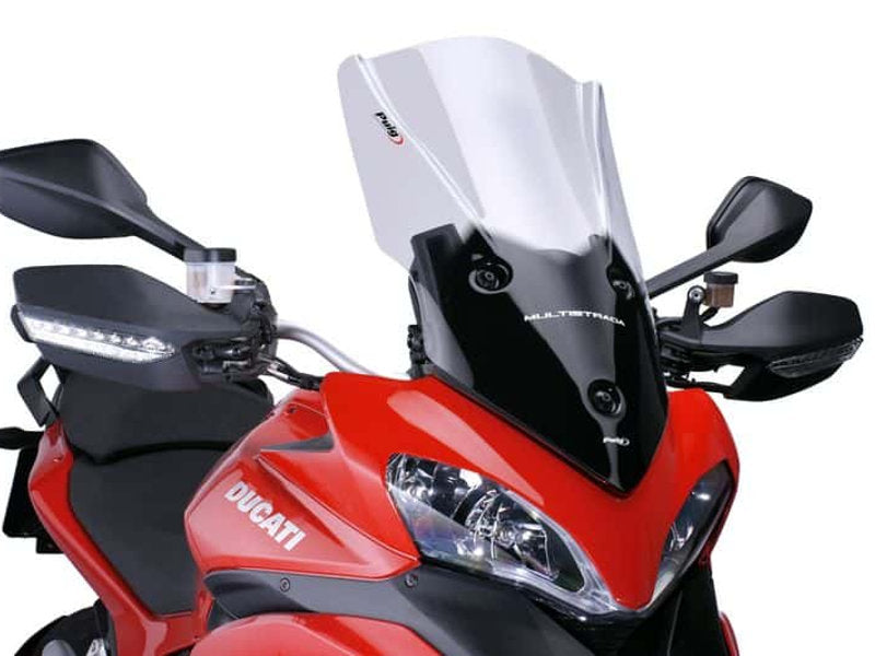 Puig Touring Plus Screen In Clear for Ducati Multistrada 1200 (10-12)