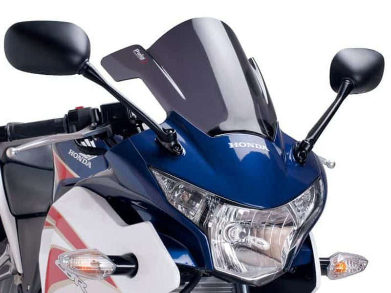 Puig Z-Racing Screen In Light Smoke for Honda CBR250 R (11-15)