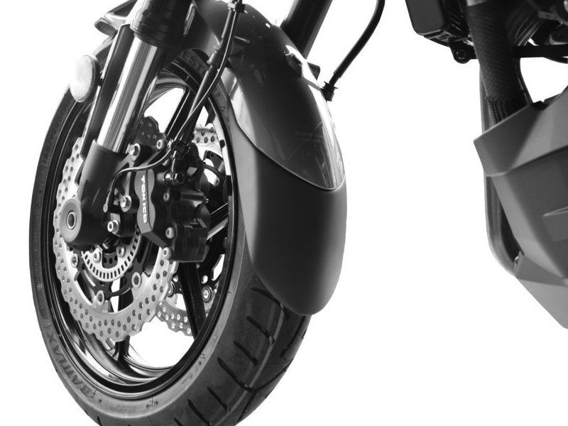 Puig Front Mudguard Extender In Black for Kawasaki Versys 1000 (12-24)