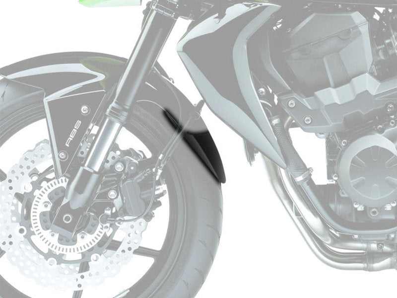 Puig Front Mudguard Extender In Black for Kawasaki Z750 (07-12)