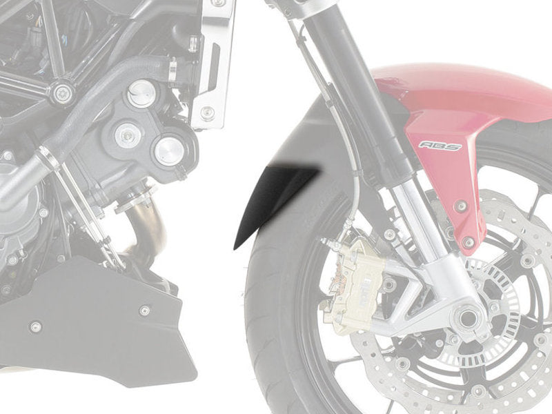 Puig Front Mudguard Extender In Black for Aprilia Shiver 750 (07-16)