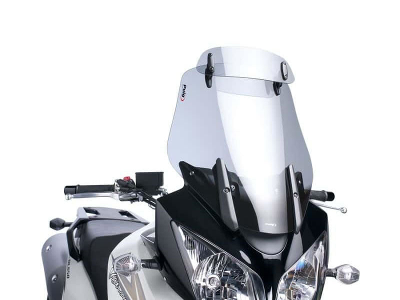 Puig Touring Screen With Extender In Light Smoke for Suzuki V-Strom 650 (04-11)