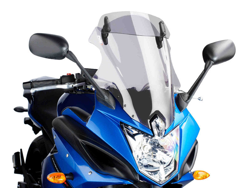 Puig Touring Plus Screen With Extender In Light Smoke for Yamaha XJ6 Diversion F (10-16)