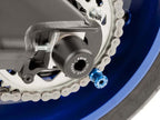 Puig Spool Sliders In Black for Aprilia Tuono V4 1100 Factory (15-25)