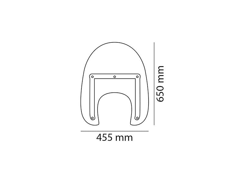 Puig America I Screen In Clear for Kawasaki VN1500 Classic FI (98-02)