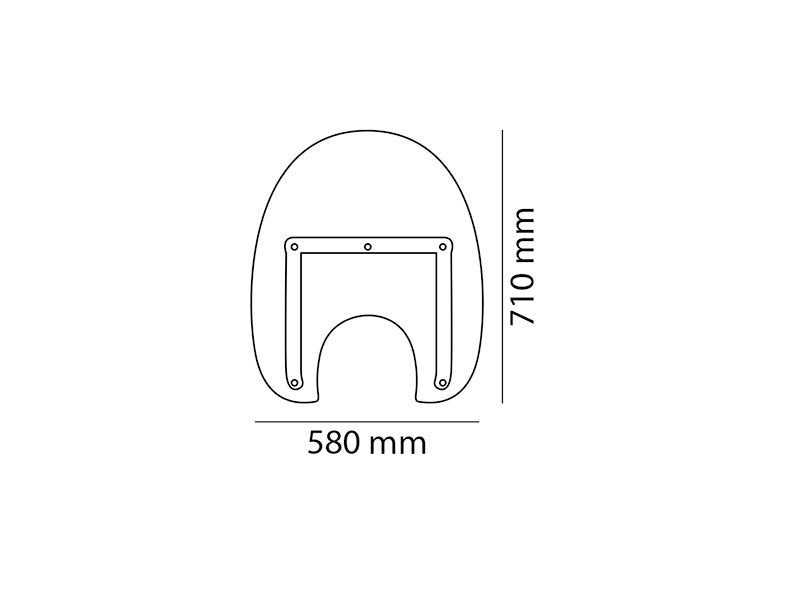 Puig America III Screen for Kawasaki VN900 Classic (06-16)